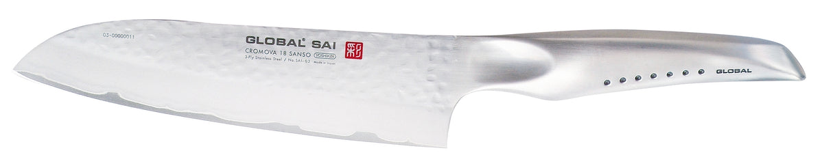 79803 - Professional Santoku Knife 19cm | Sharp Japanese-Style Stainless Steel Kitchen Knife for Precision Slicing, Dicing & Chopping