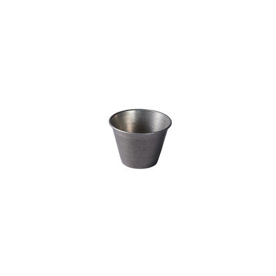Vintage Stainless Steel Sauce Dish & Ramekin Set - 3 Sizes (Set of 24)