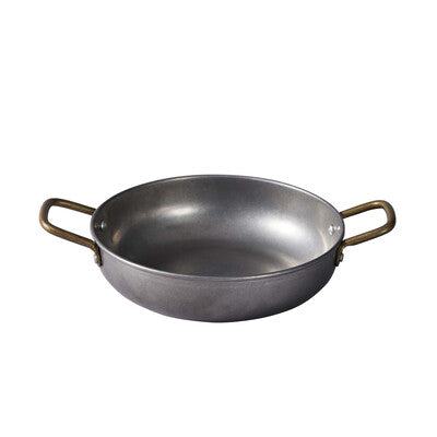 Vintage Stainless Steel Round Serving Dish Set - 2 Sizes