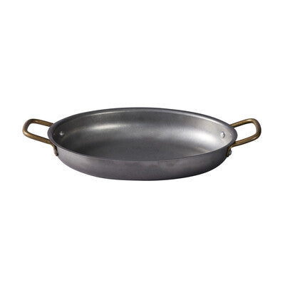 Vintage Stainless Steel Round Serving Dish Set - 2 Sizes