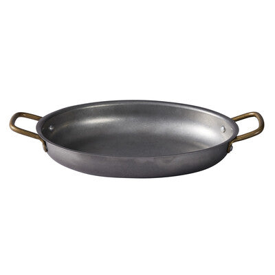 Vintage Stainless Steel Round Serving Dish Set - 2 Sizes