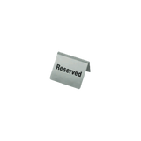 Chef Inox Table Sign "Reserved" Stainless Steel Pack Of 10
