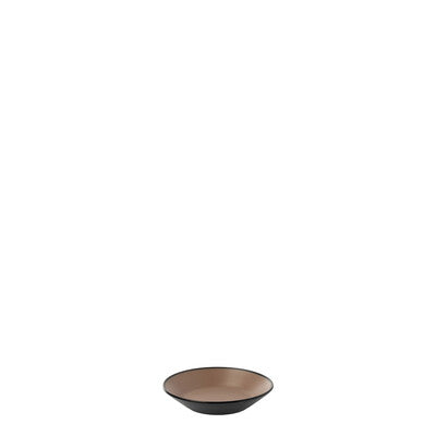 828101-BE - Sauce Dish - 95mm - COU COU - Beige & Black Melamine (Set of