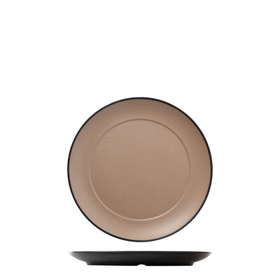 828222-BE - Round Wide Rim Plate - 260mm - COU COU - Melamine (Set of 6)