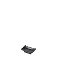 828705 - Rect Sauce Dish - 100x60mm - COU COU - Matte Black (Set of 6