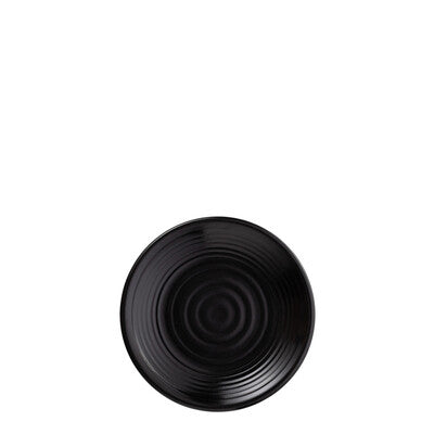 828751 - Matte Black Round Coupe Plate - COU COU Melamine (Set of 6)