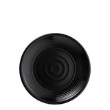 828751 - Matte Black Round Coupe Plate - COU COU Melamine (Set of 6)