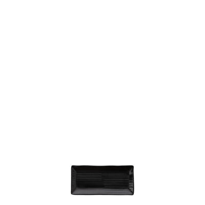 828766 - Matte Black Rect Platter - COU COU Melamine (Set of 6)