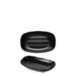 828774 - Matte Black Oblong Plate - COU COU Melamine (Set of 6)