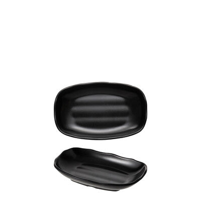 828774 - Matte Black Oblong Plate - COU COU Melamine (Set of 6)