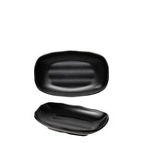 828774 - Matte Black Oblong Plate - COU COU Melamine (Set of 6)
