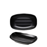 828774 - Matte Black Oblong Plate - COU COU Melamine (Set of 6)