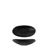 828781 - Matte Black Oval Plate- COU COU Melamine (Set of 6)