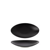 828781 - Matte Black Oval Plate- COU COU Melamine (Set of 6)