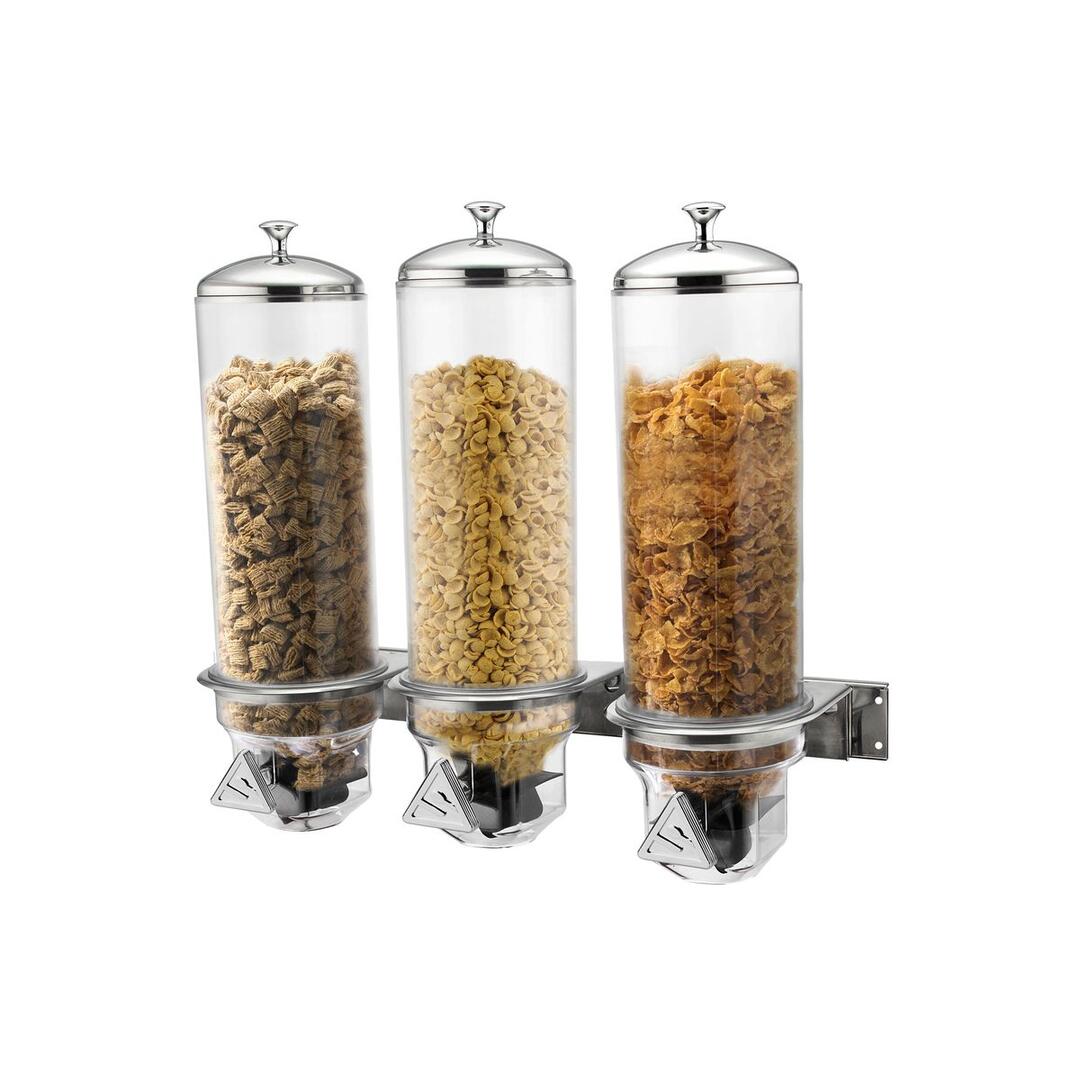 Cereal Dispenser-Triple - Wall Mounted - 3x4.0lt