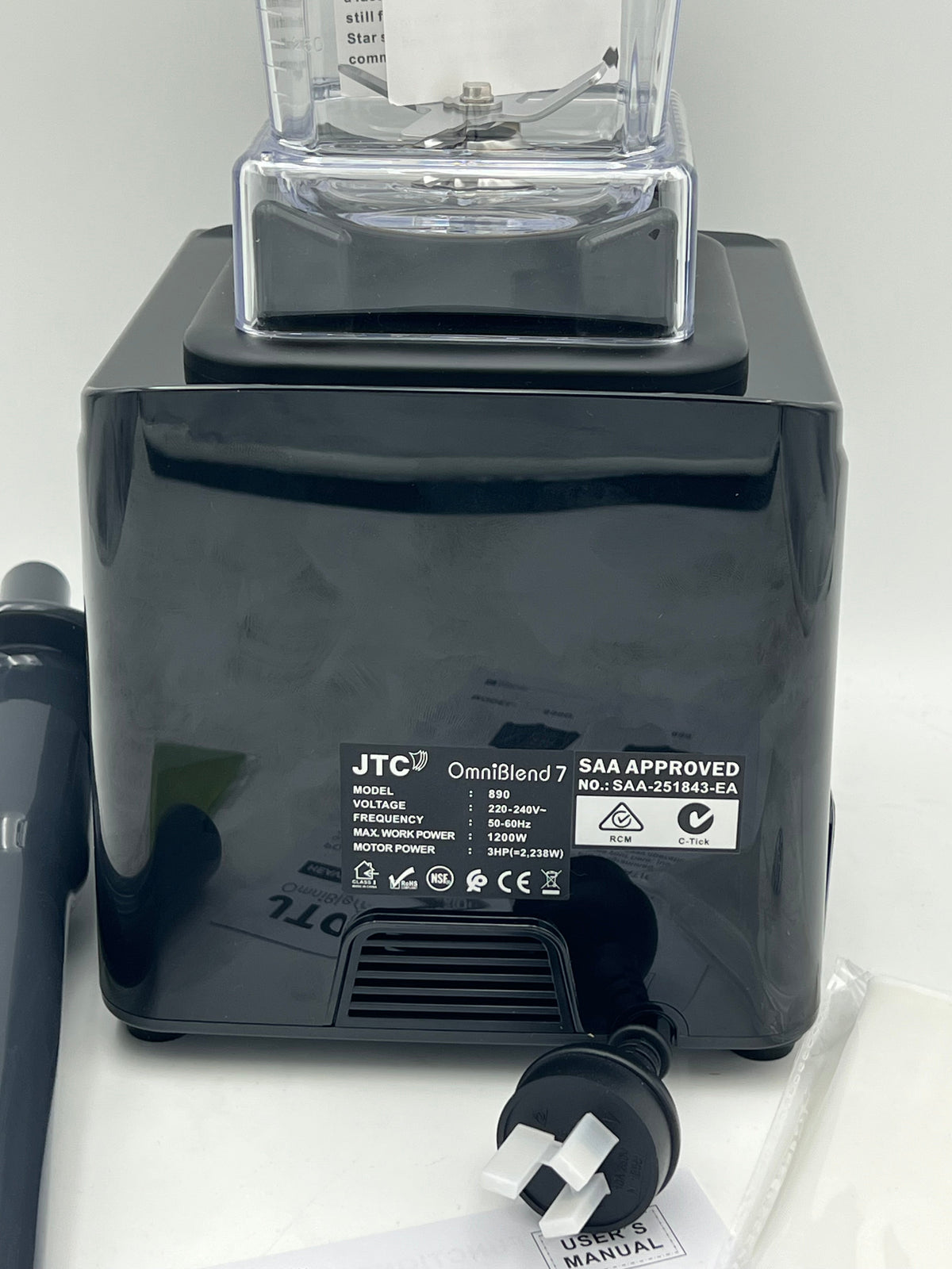 JTC OmniBlend 890 Omni-7 One-Touch Commercial Blender