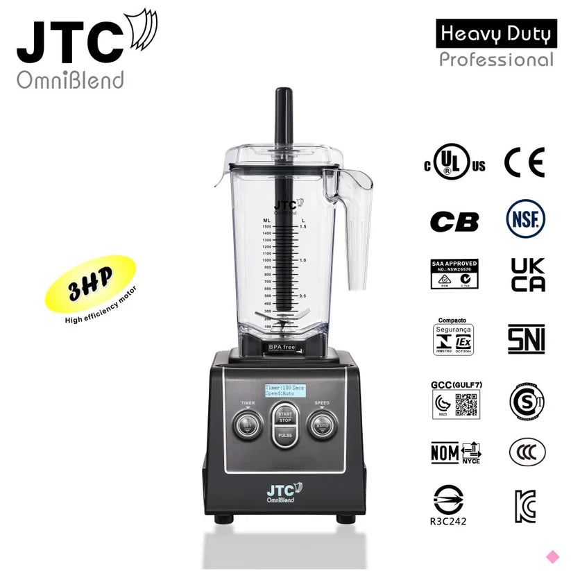 JTC OmniBlend 900AQ with OmniShield I Commercial Blender 1.5 Litre D Jug Set