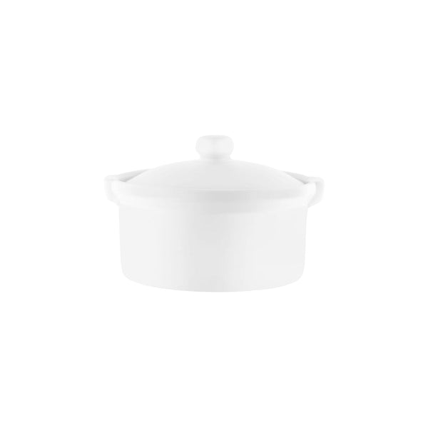 Vitroceram Casserole-Round With Cover 1.0L White