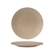 90170 - Round Ribbed Plate- Sand (Sold in sets of 6)