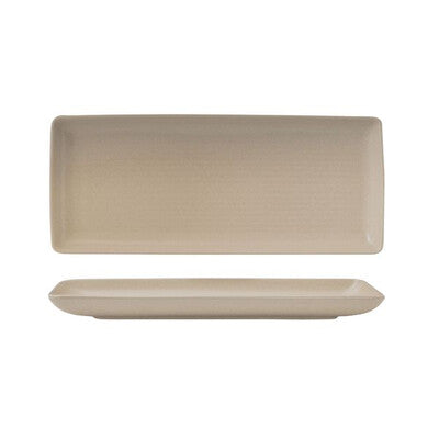 Rectangular Platter 335x140mm Sand (Sold in sets of 12)