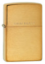 Zippo Brushed Finish Brass with "Solid Brass" Etch - 90204