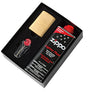 Zippo Brushed Brass Lighter with Fluid and Flints - 90204gp