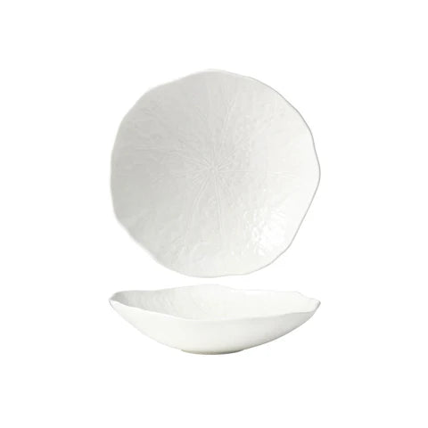 Tablekraft Fusion Lotus Deep Coupe Plate 245x67mm White (Sold in sets of 4)