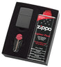 Zippo Black Matte Lighter with Fluid and Flints - 90218gp