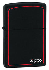 Zippo Black Matte with Zippo® Print and Border - 90218zb