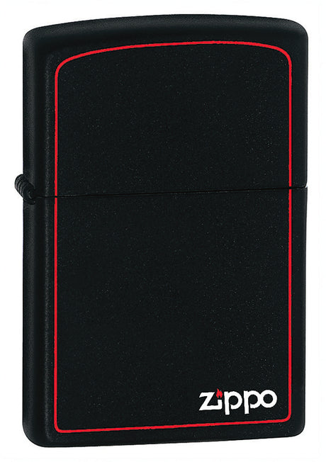 Zippo Black Matte with Zippo® Print and Border - 90218zb