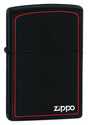 Zippo Black Matte with Zippo® Print and Border - 90218zb