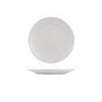 9029370 - Round Coupe Ribbed Plate- Pearl (Sold in sets of 6)