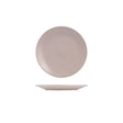 9029470 - Round Coupe Ribbed Plate- PEARL BLUSH (Sold in sets of 6)