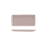 Pearl Blush Ribbed Rectangular Platter 250x125mm (Sold in sets of 24)