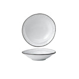 Tablekraft Linea Organics Deep Plate W/Rim White (Sold in sets of 5)