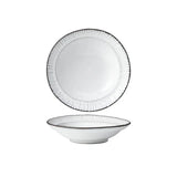 Tablekraft Linea Organics Deep Plate W/Rim White (Sold in sets of 5)