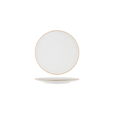908508 - TABLEKRAFT SOHO ROUND PLATE 200x10mm WHITE PEBBLE (Sold in s