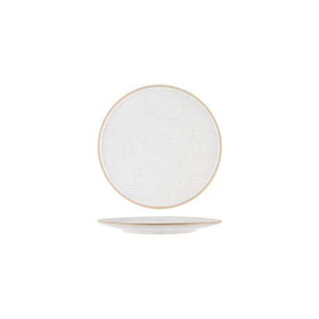 908508 - TABLEKRAFT SOHO ROUND PLATE 200x10mm WHITE PEBBLE (Sold in s