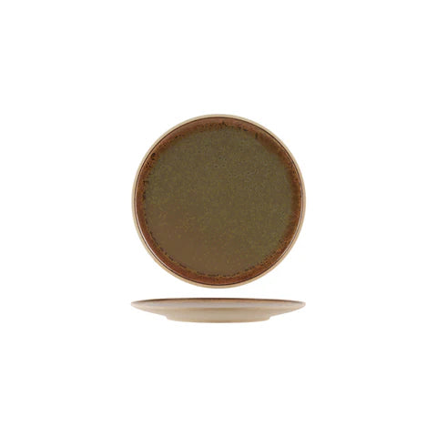 908908 - TABLEKRAFT SOHO ROUND PLATE 200x10mm BURNT SIENNA (Sold in s