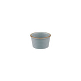 9099216 - Ribbed Ramekin -85mm Ø - 50mm H PORCELAIN BLUESTONE (Sold in