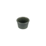9099316 - Ribbed Ramekin-85mm Ø - 50mm H PORCELAIN FOREST (sold in set