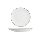 91012-GY - Tablekraft Core Round Plate Coupe Shape (Set of 6)