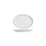 91020-GY - Tablekraft Core Platter - Oval Coupe (Set of 6)