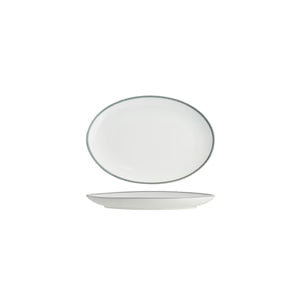 91020-GY - Tablekraft Core Platter - Oval Coupe (Set of 6)