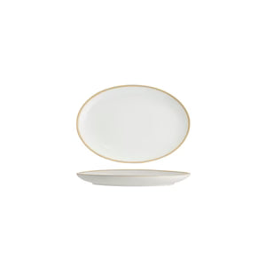 91020-GY - Tablekraft Core Platter - Oval Coupe (Set of 6)
