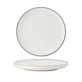 91086-GY - Tablekfraft Core Round Plate Walled Lip 200x23mm (Box of 4)