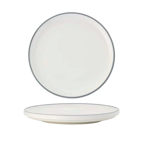 91086-GY - Tablekfraft Core Round Plate Walled Lip 200x23mm (Box of 4)