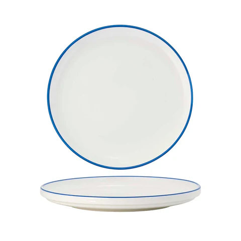 91086-GY - Tablekfraft Core Round Plate Walled Lip 200x23mm (Box of 4)
