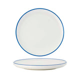 91086-GY - Tablekfraft Core Round Plate Walled Lip 200x23mm (Box of 4)