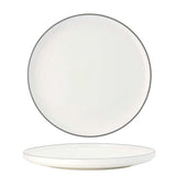 91087-GY - Tablekraft Core Round Plate Walled Lip 270x26mm (Box of 3)